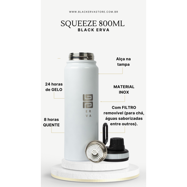 Squeeze Black Erva 800 ml - BRANCA